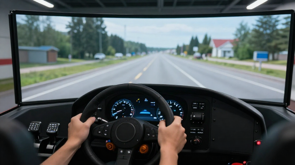 Процесс обучения вождению на учебном автомобиле